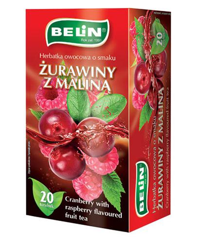  Belin Herbatka owocowa o smaku żurawiny z maliną, 20 x 2 g, cena, wskazania, właściwości - Apteka internetowa Melissa  