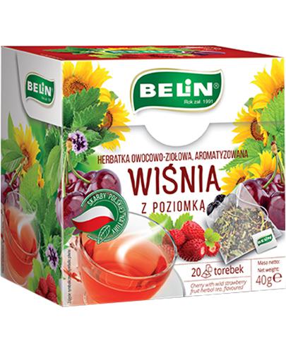  Belin Herbatka owocowo-ziołowa wiśnia z poziomką, 20 x 2 g, cena, opinie, składniki - Apteka internetowa Melissa  