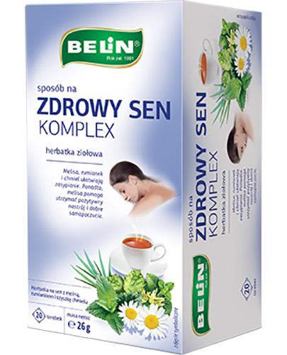  Belin Sposób na zdrowy sen komplex, 20 x 1,3 g, cena, właściwości, składniki - Apteka internetowa Melissa  