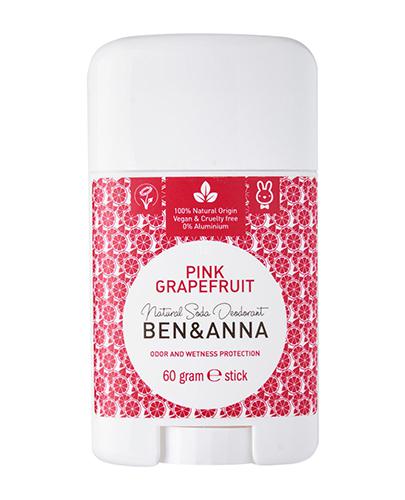  Ben & Anna Naturalny dezodorant na bazie sody Pink Grapefruit - 60 g - cena, opinie, właściwości - Apteka internetowa Melissa  
