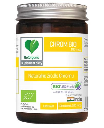 BeOrganic Chrom BIO 100 mcg, 100 tabletek, cena, opinie, dawkowanie - Apteka internetowa Melissa