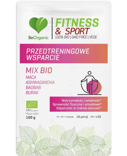  BeOrganic Fitness & Sport przedtreningowe wsparcie Mix Bio, 100 g, cena, opinie, wskazania - Apteka internetowa Melissa  