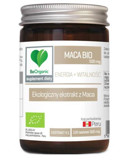  BeOrganic Maca Bio 500 mg, 100 tabl., cena, opinie, dawkowanie - Apteka internetowa Melissa  