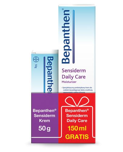 BEPANTHEN SENSIDERM Krem - 50 g + Bepanthen Sensiderm Daily Care 150 ml - cena, opinie, właściwości - Apteka internetowa Melissa