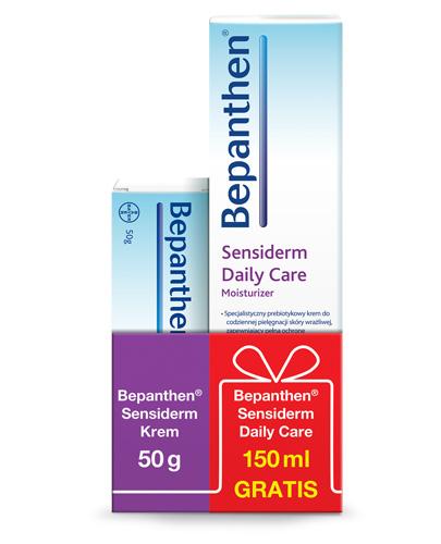  BEPANTHEN SENSIDERM Krem - 50 g + Bepanthen Sensiderm Daily Care 150 ml - cena, opinie, właściwości - Apteka internetowa Melissa  