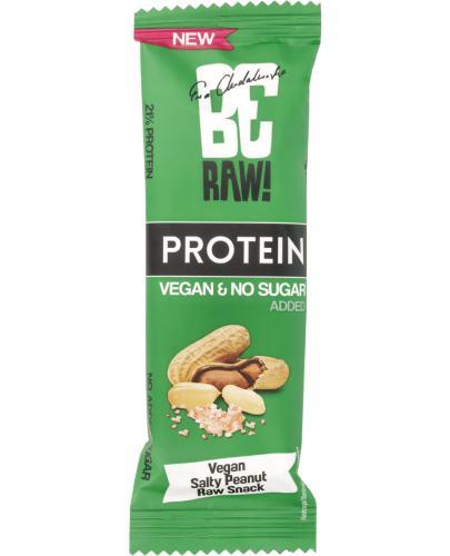  BeRAW! Protein Baton proteinowy 21% białka Salty Peanut, orzeszki arachidowe, sól morska, 40 g  - Apteka internetowa Melissa  