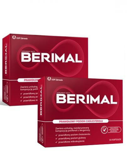 BERIMAL - 2 x 30 kaps. - zmniejsza poziom złego cholesterolu - cena, opinie, dawkowanie - Apteka internetowa Melissa