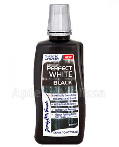  BEVERLY HILLS FORMULA PERFECT WHITE BLACK Płyn do płukania jamy ustnej - 500 ml - Apteka internetowa Melissa  