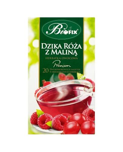 Bi Fix Premium dzika róża z maliną herbatka owocowa - 20 sasz. - cena, opinie, właściwości