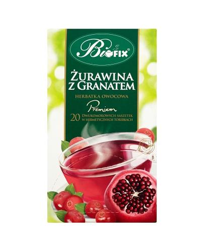 Bi Fix Premium żurawina z granatem herbatka owocowa, 20 saszetek