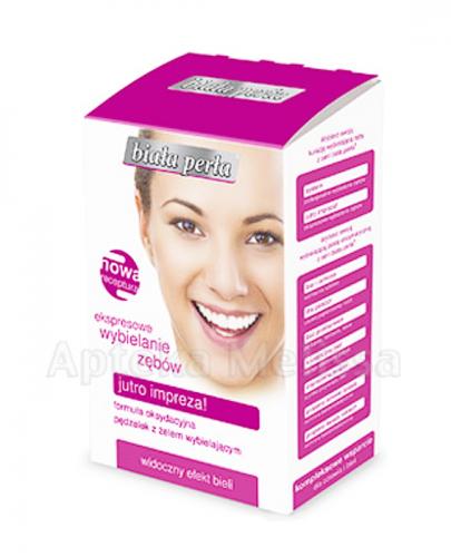 BIAŁA PERŁA JUTRO IMPREZA! Pasta wybielająca + żel wybielający zęby z pędzelkiem - 30 ml + 8 ml - Apteka internetowa Melissa