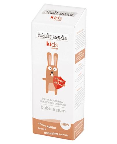 BIAŁA PERŁA KIDS 3-6 lat Pasta do zębów mlecznych dla dzieci o smaku bubble gum - 50 ml
