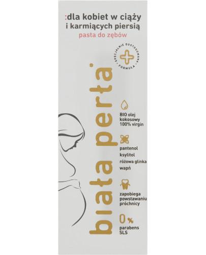 Biała Perła Pasta do zębów dla kobiet w ciąży i karmiących piersią - 75 ml - cena, opinie, skład - Drogeria Melissa