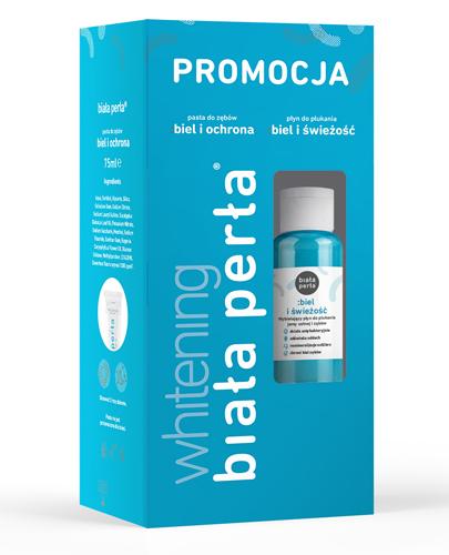 BIAŁA PERŁA WHITENING ZESTAW Pasta do zębów + Płyn do płukania zębów - 75 ml + 100 ml - cena, stosowanie - Apteka internetowa Melissa