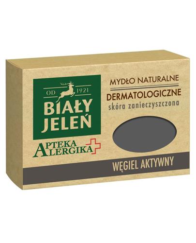  BIAŁY JELEŃ APTEKA ALERGIKA Mydło naturalne dermatologiczne WĘGIEL AKTYWNY - 125 g - cena, opinie, właściwości - Apteka internetowa Melissa  