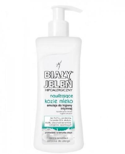 BIAŁY JELEŃ Hipoalergiczna emulsja do higieny intymnej , kozie mleko - 265 ml