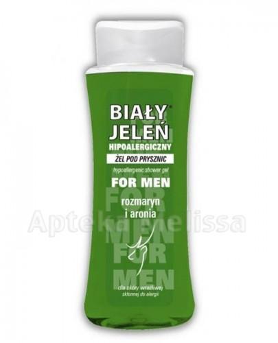  BIAŁY JELEŃ FOR MEN Hipoalergiczny żel pod prysznic rozmaryn i aronia - 250 ml - Apteka internetowa Melissa  