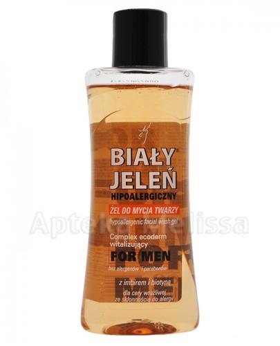 BIAŁY JELEŃ Hipoalergiczny żel do mycia twarzy for man z imbirem i biotyną - 175 ml - Apteka internetowa Melissa