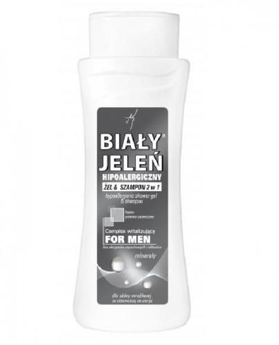 BIAŁY JELEŃ Hipoalergiczny żel & szampon FOR MEN 2w1 z minerałami - 300 ml - Apteka internetowa Melissa