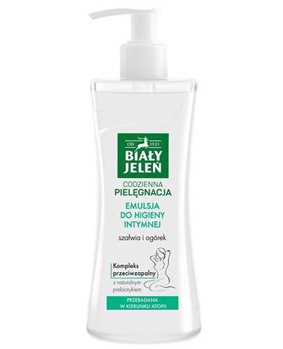 BIAŁY JELEŃ Emulsja do higieny intymnej szałwia i ogórek - 265 ml