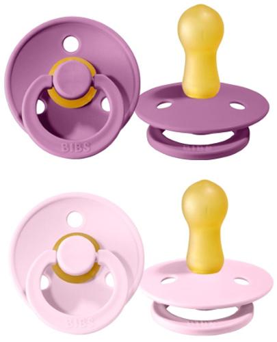  Bibs 2-pack Lavender & Baby Pink Smoczek uspokajający kauczukowy 0m+ rozmiar S - 1 szt. - cena, opinie, działanie - Apteka internetowa Melissa  