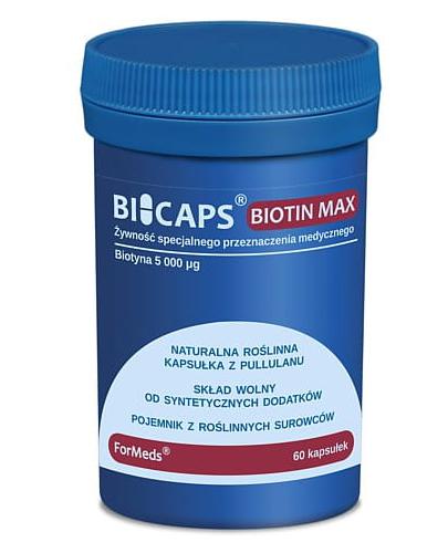  Bicaps Biotin Max - 60 kaps. - cena, opinie, stosowanie - Apteka internetowa Melissa  
