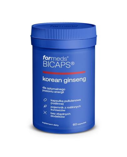 BICAPS KOREAN GINSENG - 60 kaps. Na potencję, pamięć i mocne serce. - Apteka internetowa Melissa