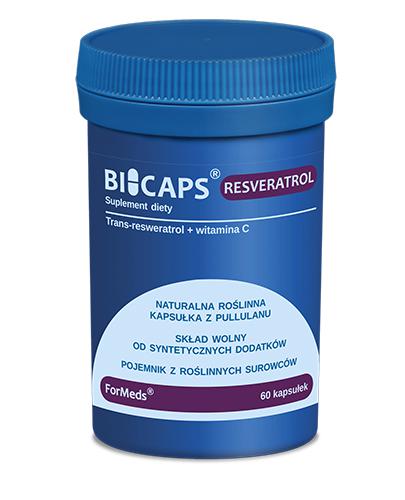  Bicaps Resveratrol, 60 kaps., cena, opinie, właściwości - Apteka internetowa Melissa  