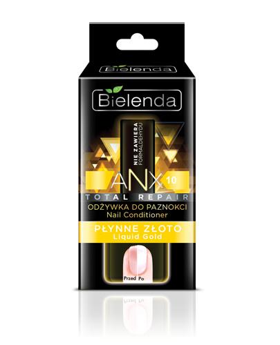 BIELENDA ANX Odżywka do paznokci płynne złoto - 11 ml - cena, opinie, właściwości - Drogeria Melissa