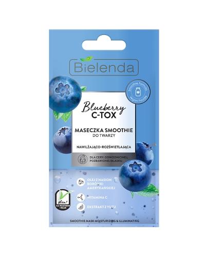  Bielenda Blueberry C - TOX Maseczka Smoothie do twarzy nawilżająco - rozświetlająca, 8 g - Apteka internetowa Melissa  