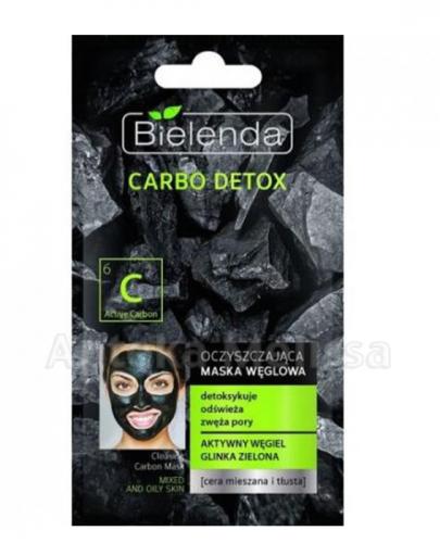 BIELENDA CARBO DETOX Oczyszczająca maska węglowa do cery mieszanej i tłustej, 8 g