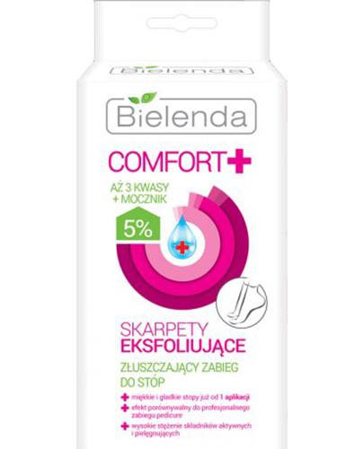 BIELENDA COMFORT+ Skarpety eksfoliujące, złuszczający zabieg do stóp - 2 x 20 ml