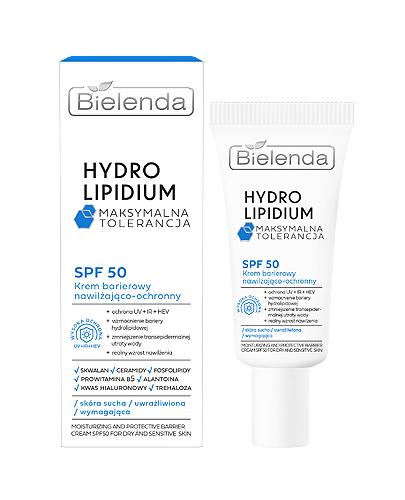  Bielenda Hydro Lipidium Maksymalna Tolerancja Krem barierowy SPF50 nawilżająco-ochronny, 30 ml - Apteka internetowa Melissa  