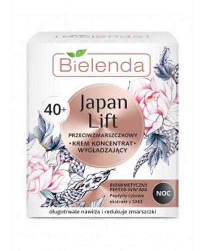  BIELENDA JAPAN LIFT Przeciwzmarszczkowy krem koncentrat wygładzający 40+ na noc - 50 ml - cena, stosowanie, opinie - Apteka internetowa Melissa  