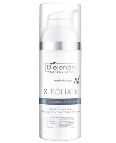  Bielenda Professional X-Foliate Krem z kwasami redukujący zaczerwienienia - 50 ml - cena, opinie, stosowanie - Apteka internetowa Melissa  