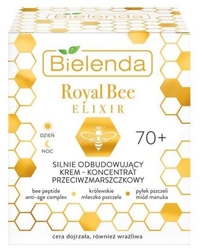  Bielenda Royal Bee Elixir 70+ Silnie odbudowujący krem - koncentrat przeciwzmarszczkowy - 50 ml - cena, opinie, skład - Apteka internetowa Melissa  