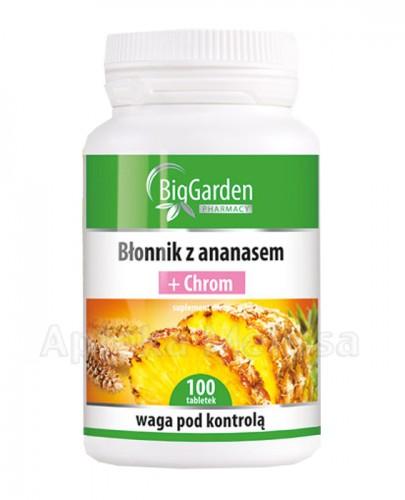BIGGARDEN Błonnik z ananasem + chrom - 100 tabl. (BIOGARDEN) - Apteka internetowa Melissa
