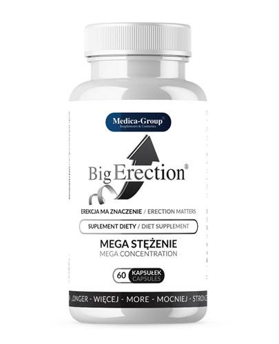 BigErection - 60 kaps. - Mocna i długa erekcja - cena, opinie, wskazania - Apteka internetowa Melissa
