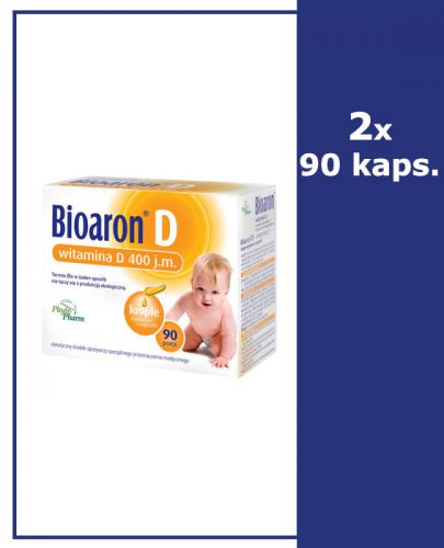 BIOARON WITAMINA D twist-off - 2 x 90 kaps. - Apteka internetowa Melissa