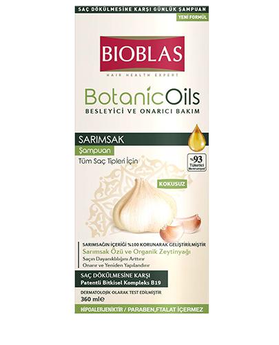  Bioblas Szampon czosnkowy przeciw wypadaniu włosów, 360 ml, cena, wskazania, właściwości - Apteka internetowa Melissa  