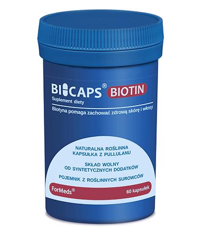  Bicaps Biotin - 60 kaps. Na włosy - cena, opinie, wskazania - Apteka internetowa Melissa  