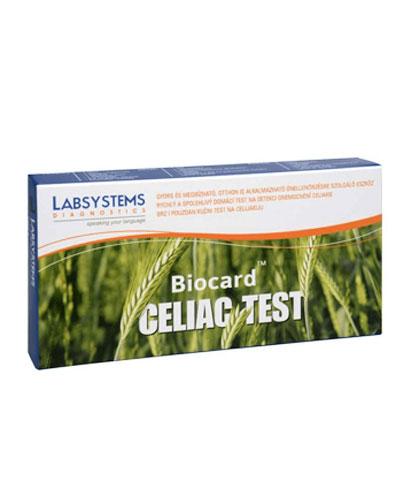  Biocard Celiac Test Domowy test na nietolerancje glutenu, 1 sztuka - Apteka internetowa Melissa  