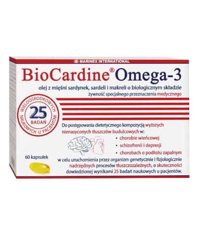  BioCardine Omega-3 - 60 kaps. - cena, opinie, ulotka - Apteka internetowa Melissa  