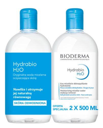  BIODERMA HYDRABIO H2O Płyn micelarny 2 x 500 ml  - Apteka internetowa Melissa  