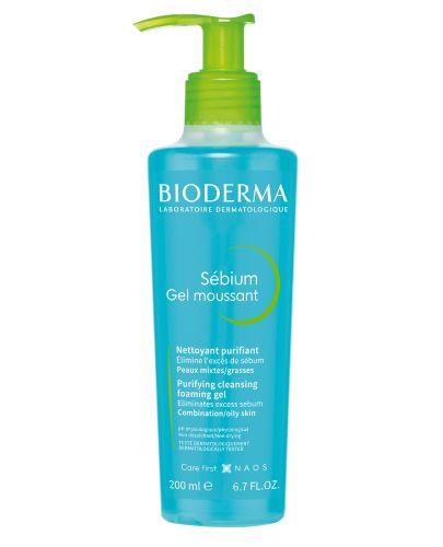 BIODERMA SEBIUM GEL Moussant Antybakteryjny żel do mycia twarzy, 200 ml - Apteka internetowa Melissa