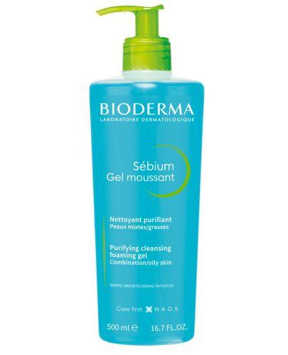  BIODERMA SEBIUM GEL Moussant Antybakteryjny żel do mycia twarzy, 500 ml - Apteka internetowa Melissa  