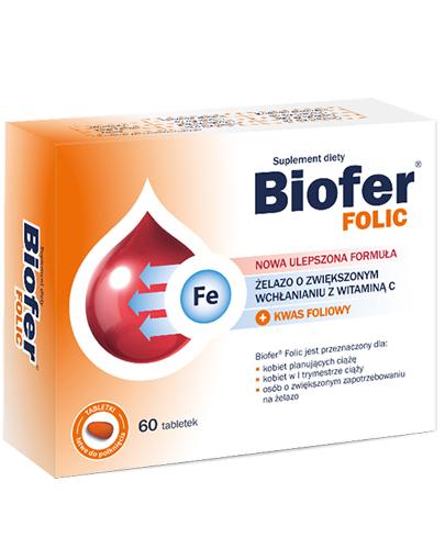 BIOFER FOLIC - 60 tabl. Żelazo i kwas foliowy. - Drogeria Melissa
