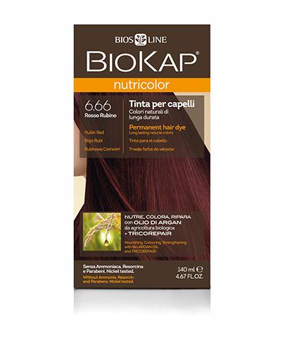 BioKap Nutricolor Farba do włosów 6.66 Rubinowa Czerwień - 140 ml - cena, opinie, właściwości