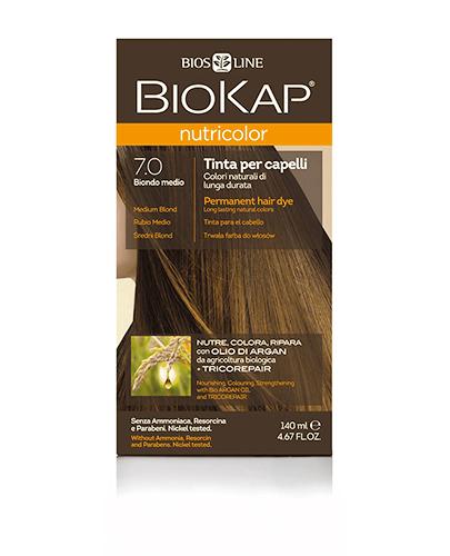  BioKap Nutricolor Farba do włosów 7.0 Średni Blond - 140 ml - cena, opinie, właściwości  - Apteka internetowa Melissa  