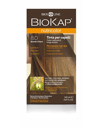  BioKap Nutricolor Farba do włosów 8.0 Jasny Blond - 140 ml  - Apteka internetowa Melissa  